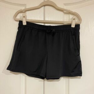 Black real essentials athletic shorts​​​​​​​​